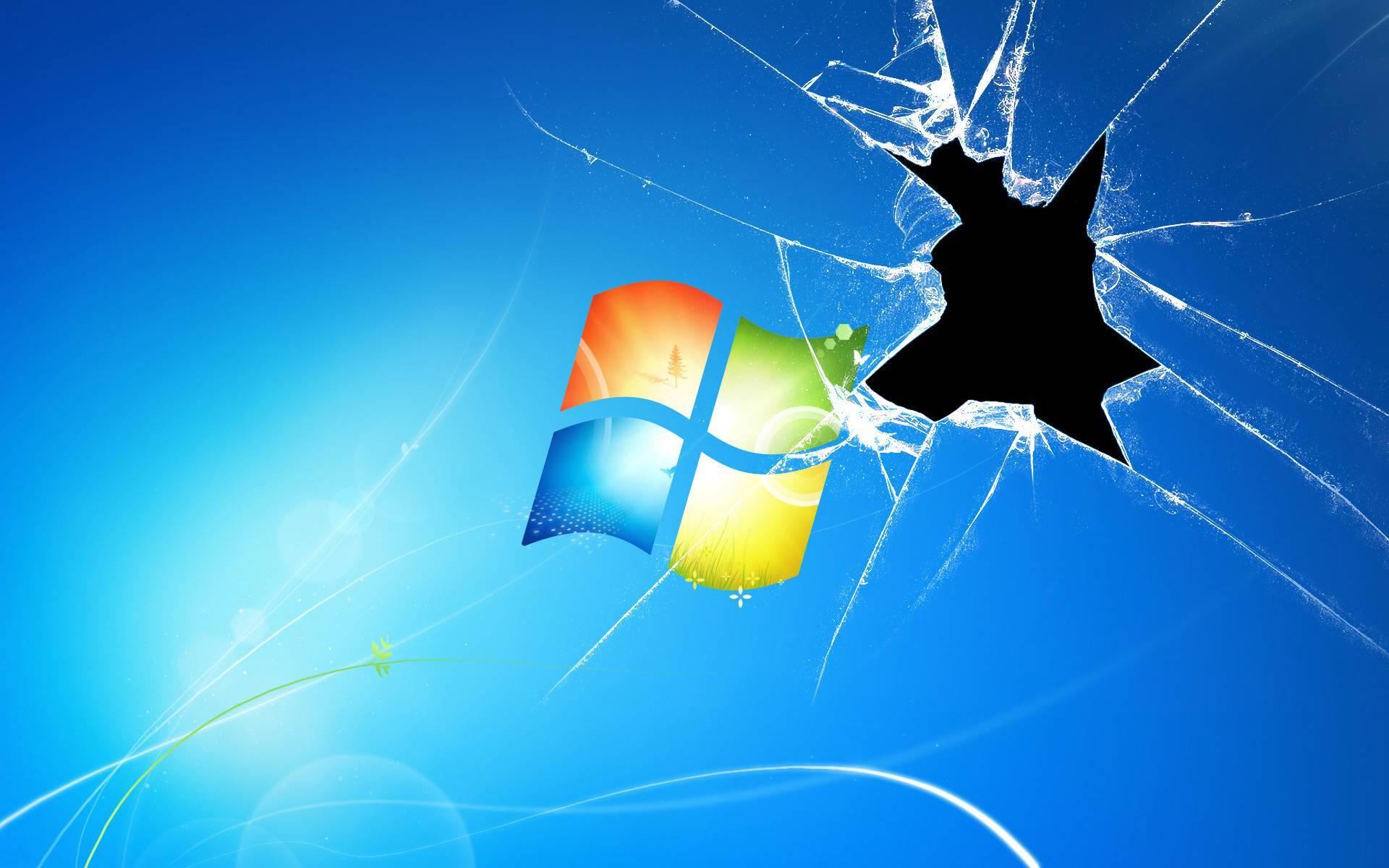 1920X1200 Cracked Screen Wallpaper and Background