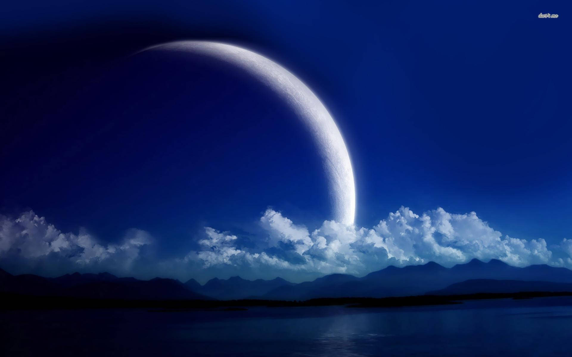 1920X1200 Crescent Moon Wallpaper and Background