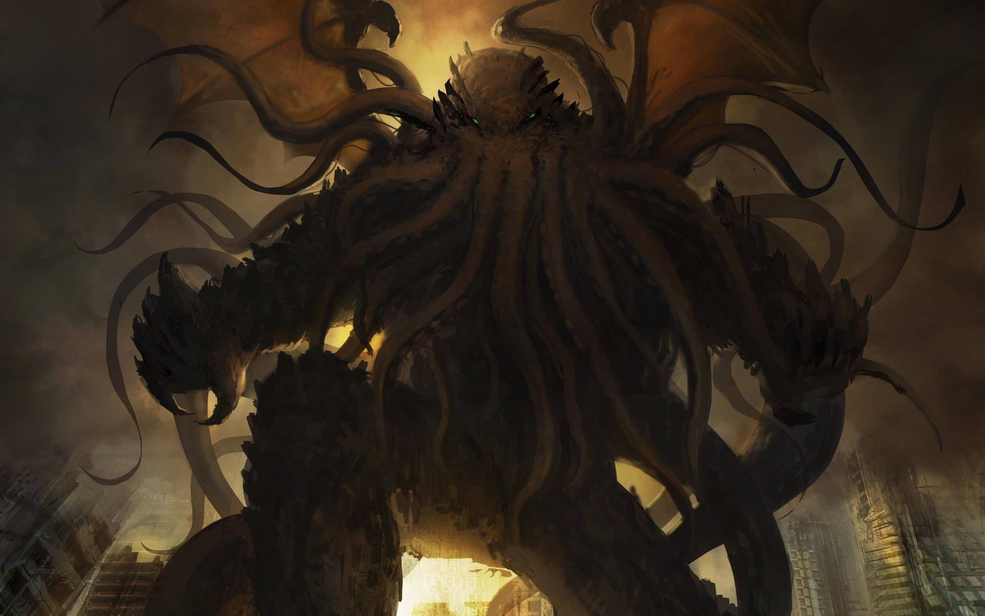 2693X1684 Cthulhu Wallpaper and Background