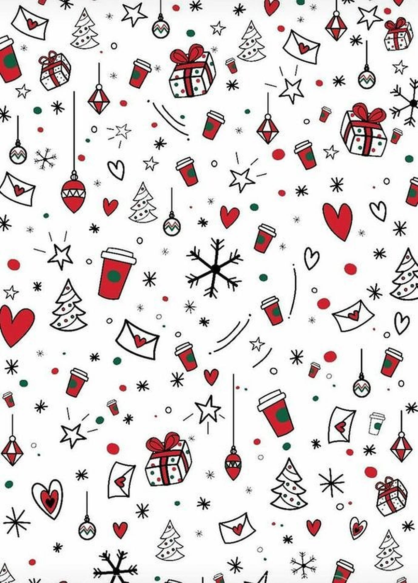 1416X1973 Cute Christmas Wallpaper and Background