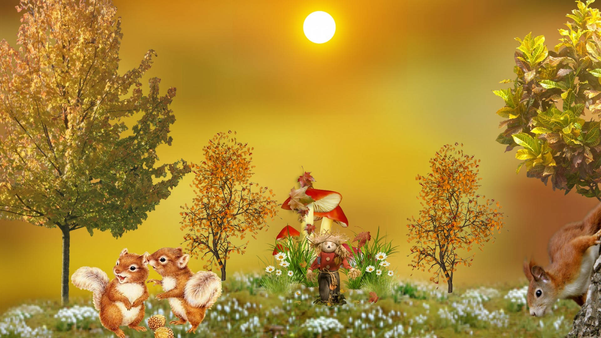 1920X1080 Cute Fall Wallpaper and Background