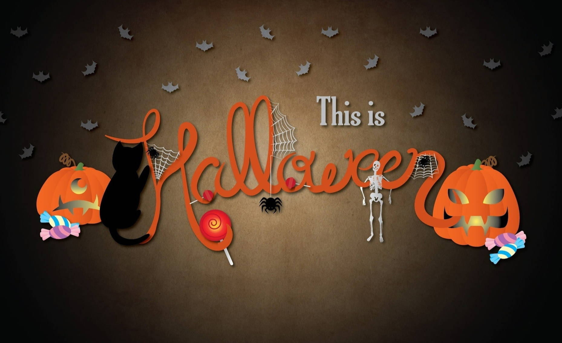 Cute Halloween 1858X1135 Wallpaper and Background Image