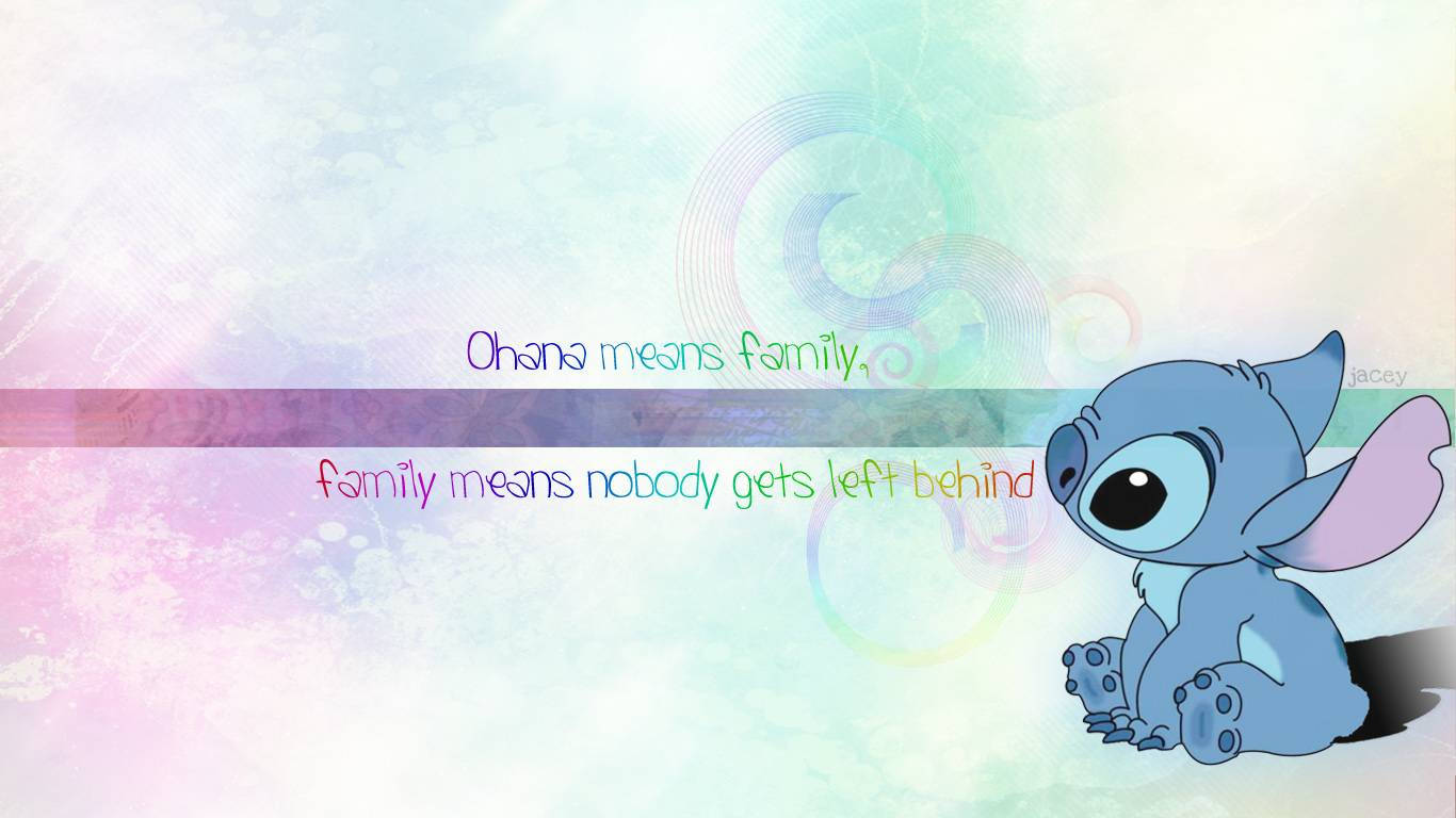 Cute Stitch 1366X768 Wallpaper and Background Image