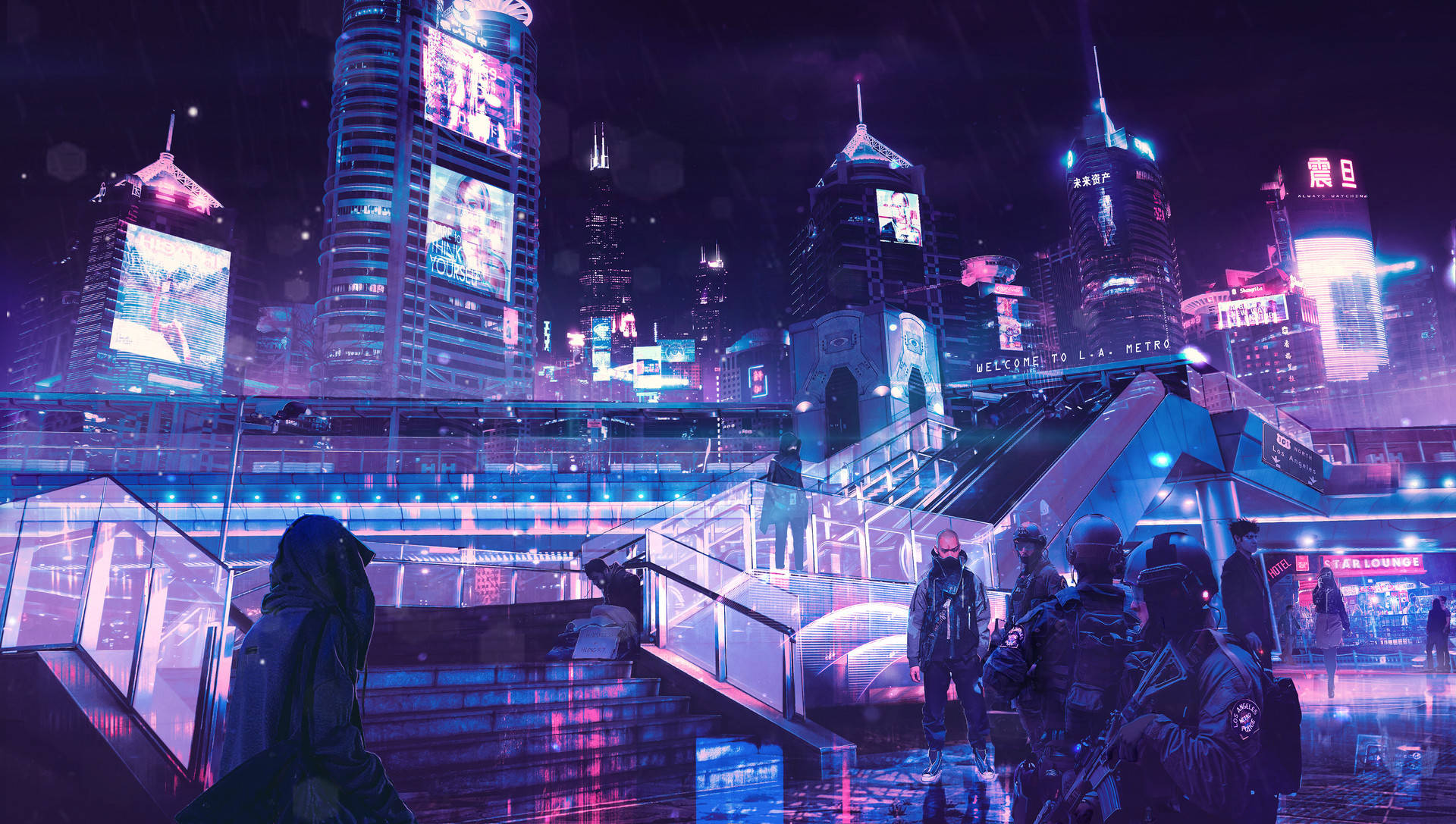 1920X1087 Cyberpunk City Wallpaper and Background