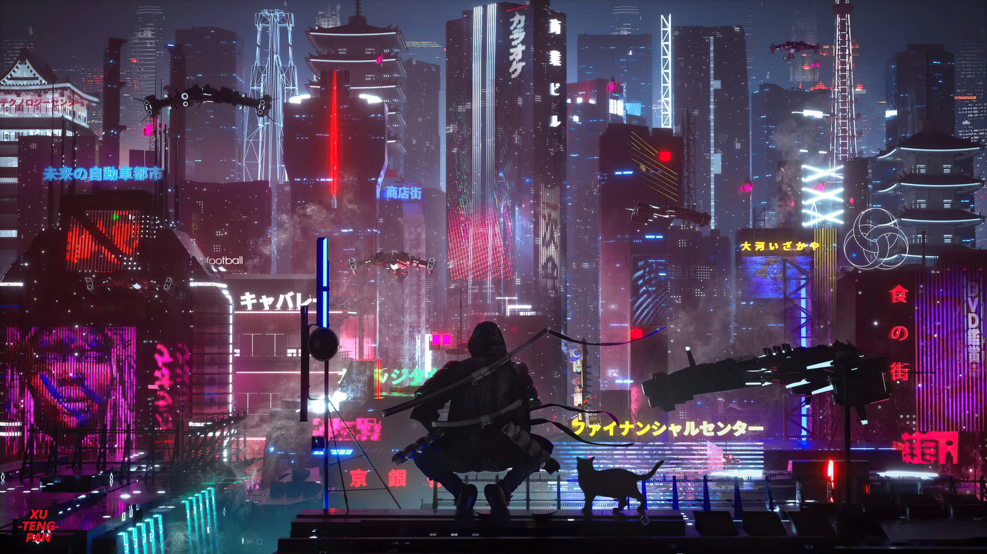 3840X2156 Cyberpunk City Wallpaper and Background