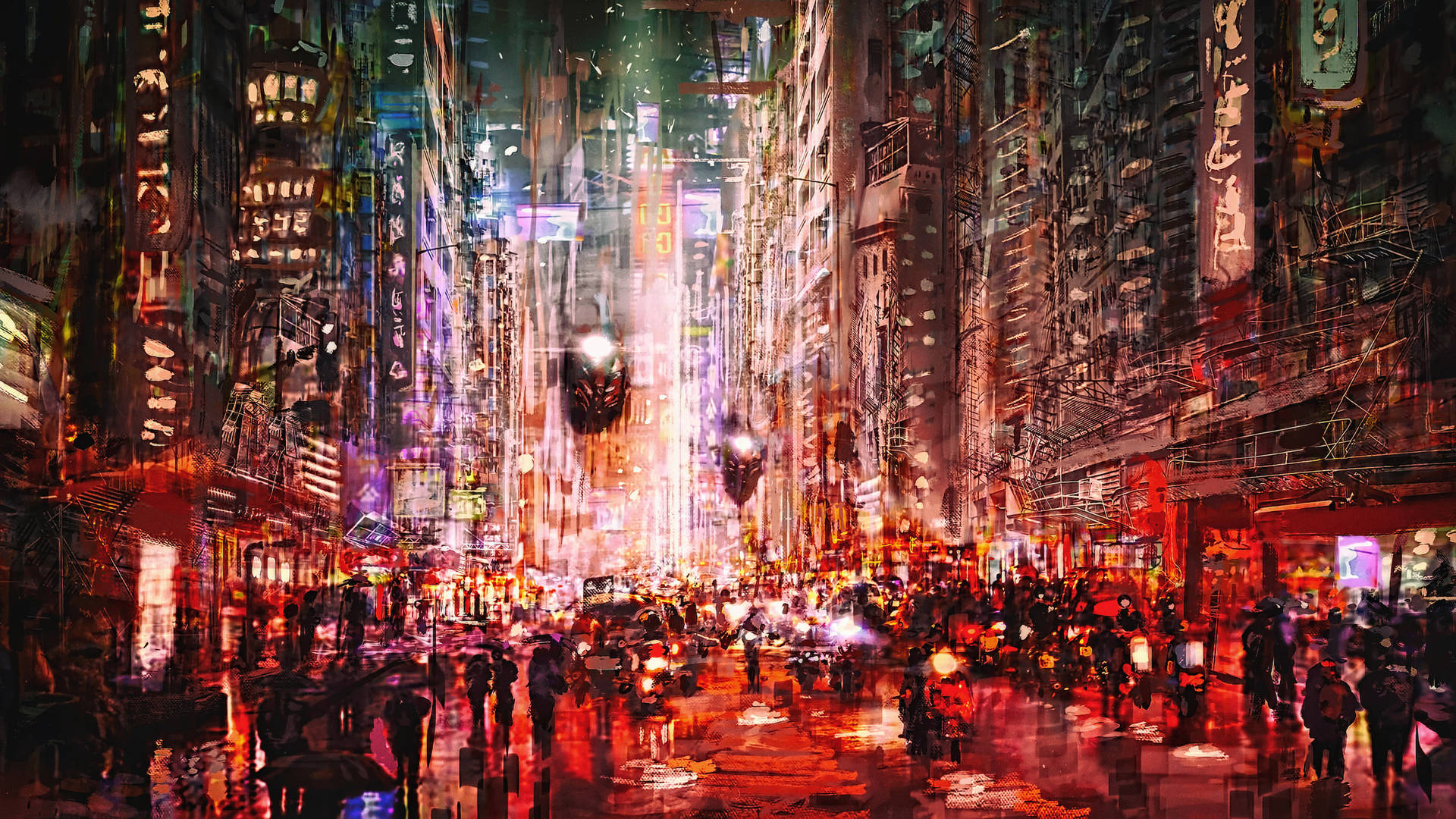 3840X2160 Cyberpunk City Wallpaper and Background