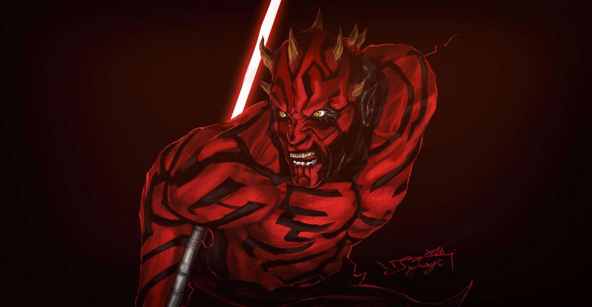 Darth Maul 3096X1609 Wallpaper and Background Image