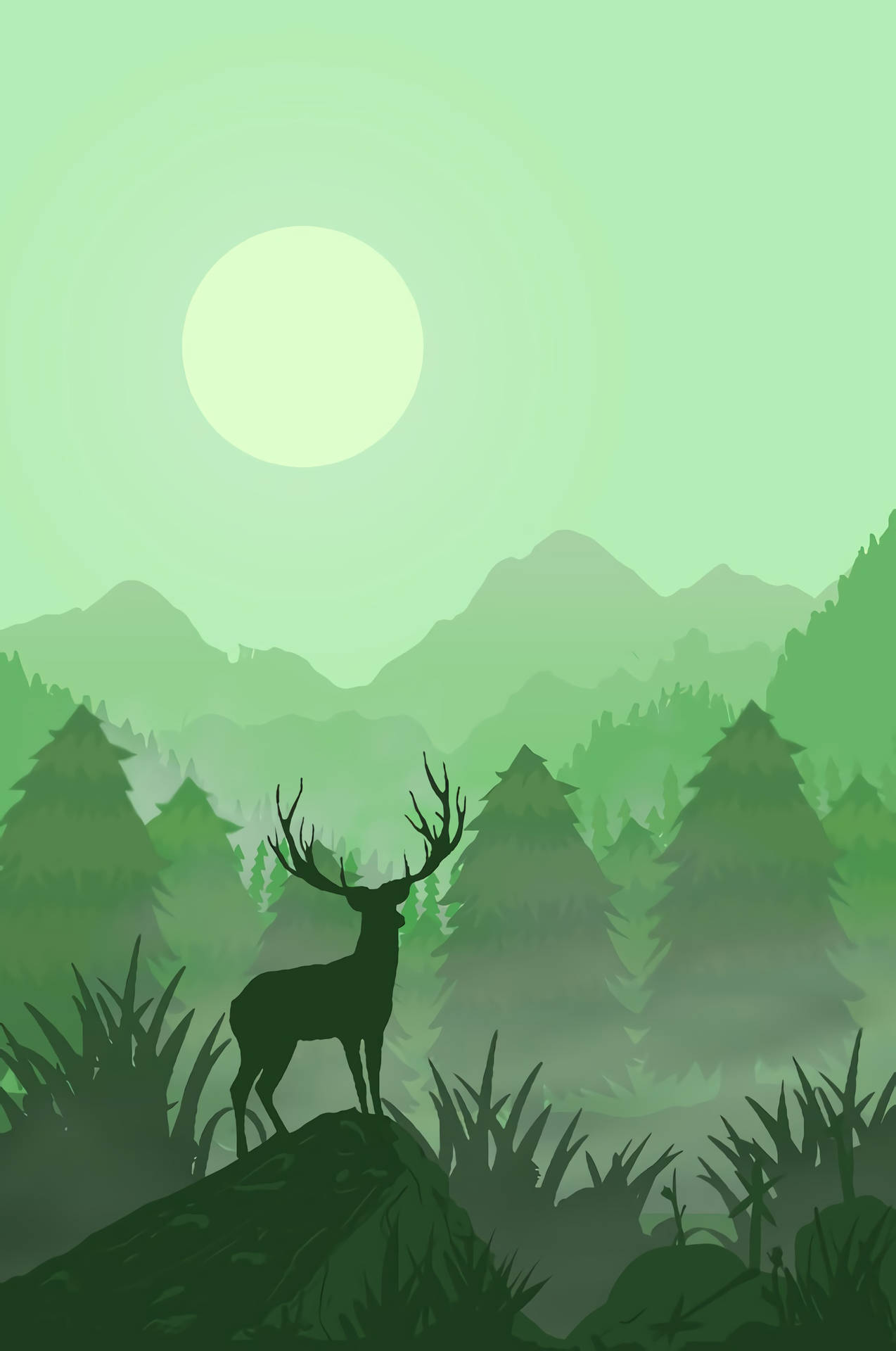 1908X2876 Deer Wallpaper and Background