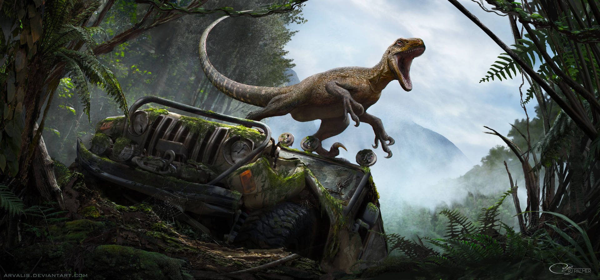 6431X3000 Dinosaur Wallpaper and Background