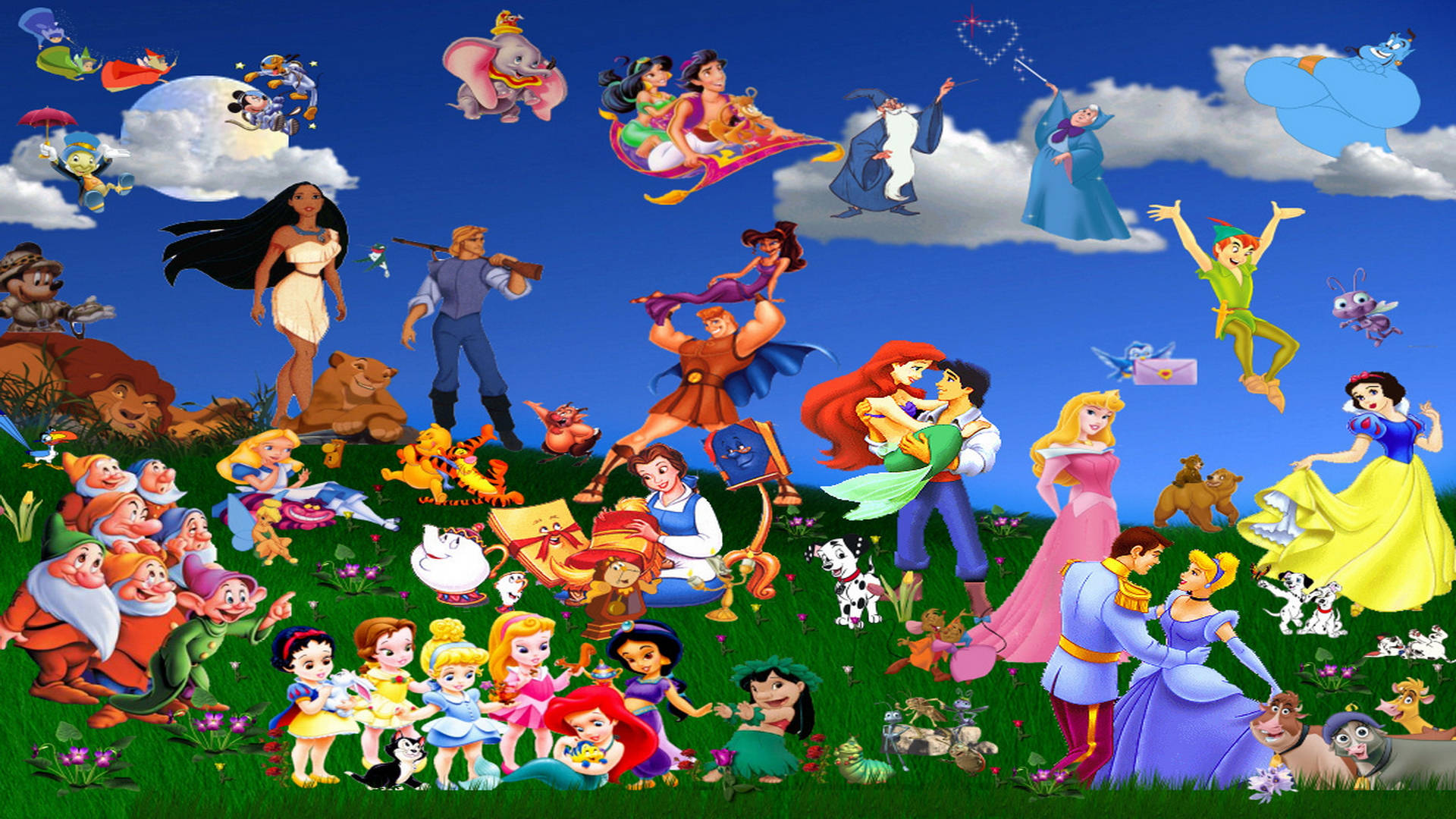 1920X1080 Disney Characters Wallpaper and Background