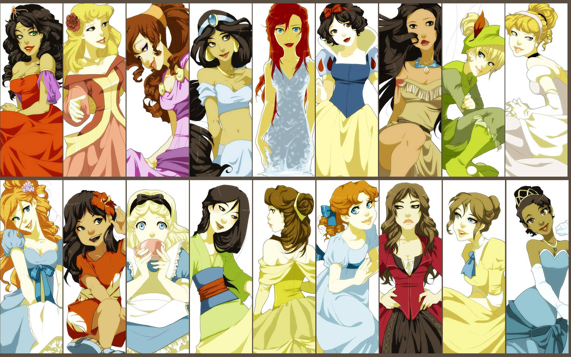 2121X1329 Disney Characters Wallpaper and Background