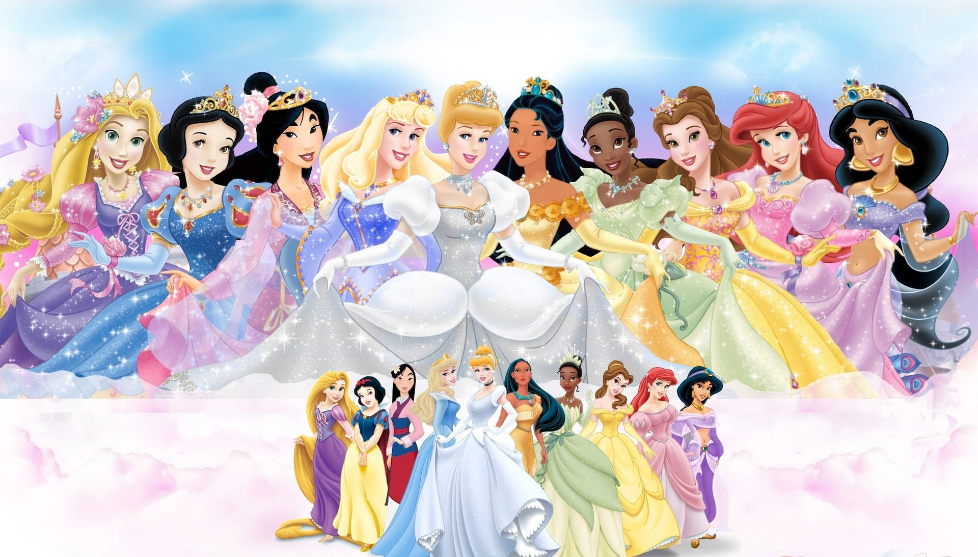 2500X1425 Disney Characters Wallpaper and Background