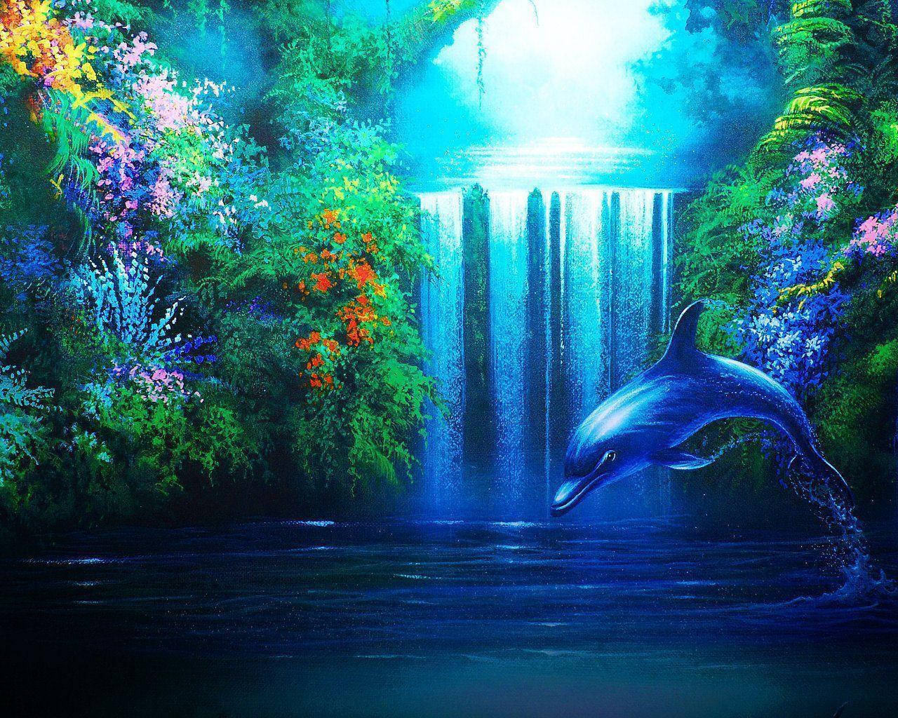 Dolphin 1280X1024 wallpaper