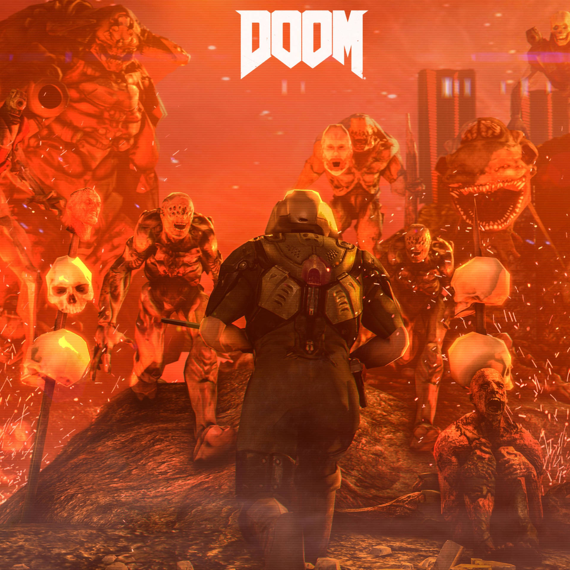 Doom 2932X2932 Wallpaper and Background Image