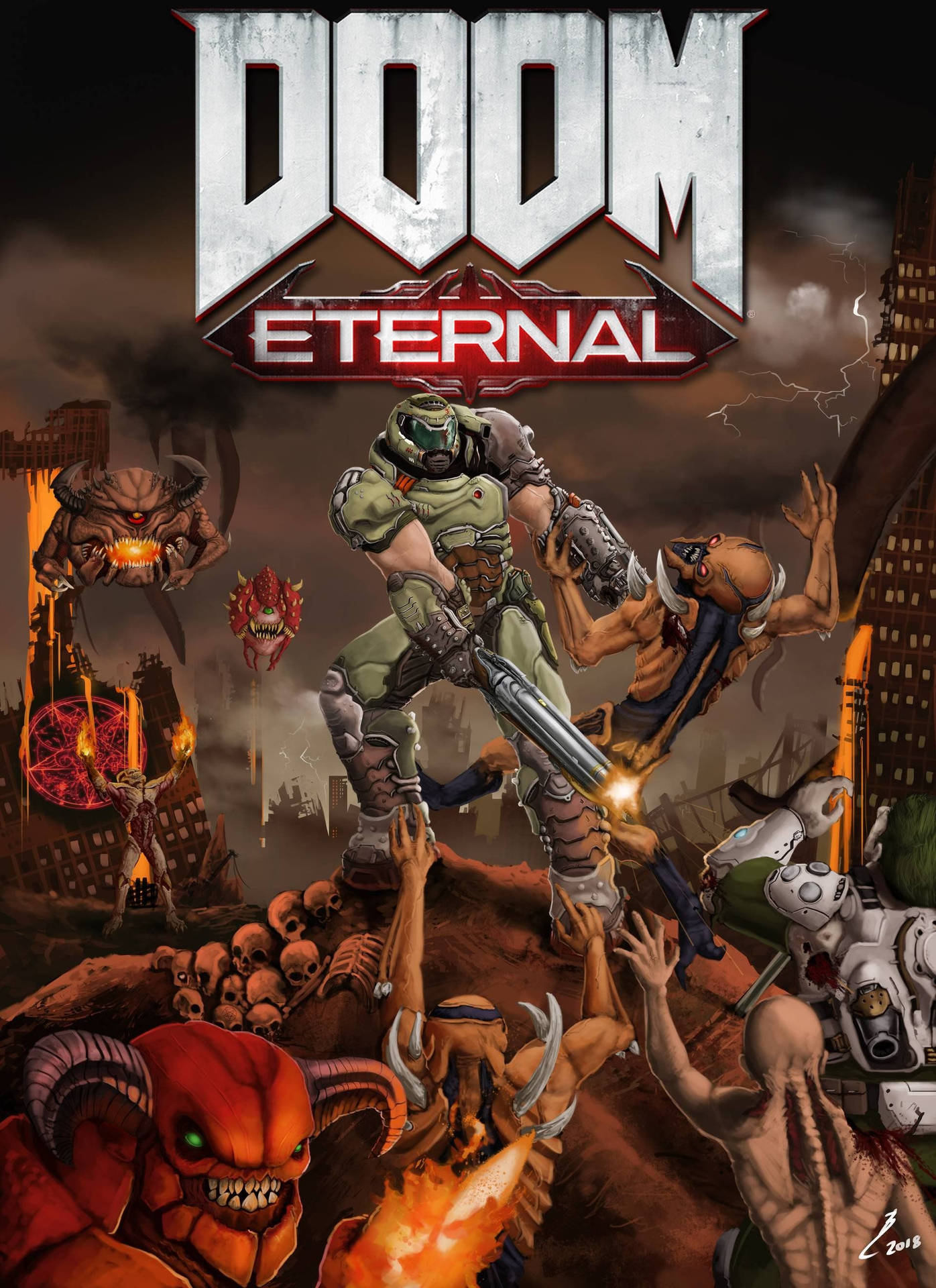 Doom Eternal 1920X2640 Wallpaper and Background Image
