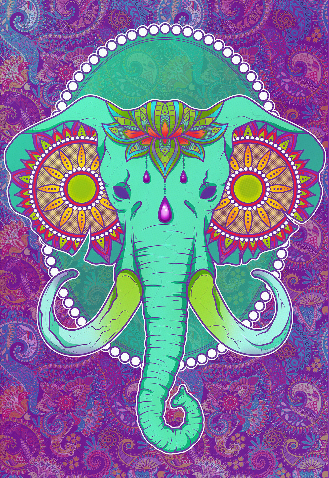 2400X3480 Elephant Wallpaper and Background