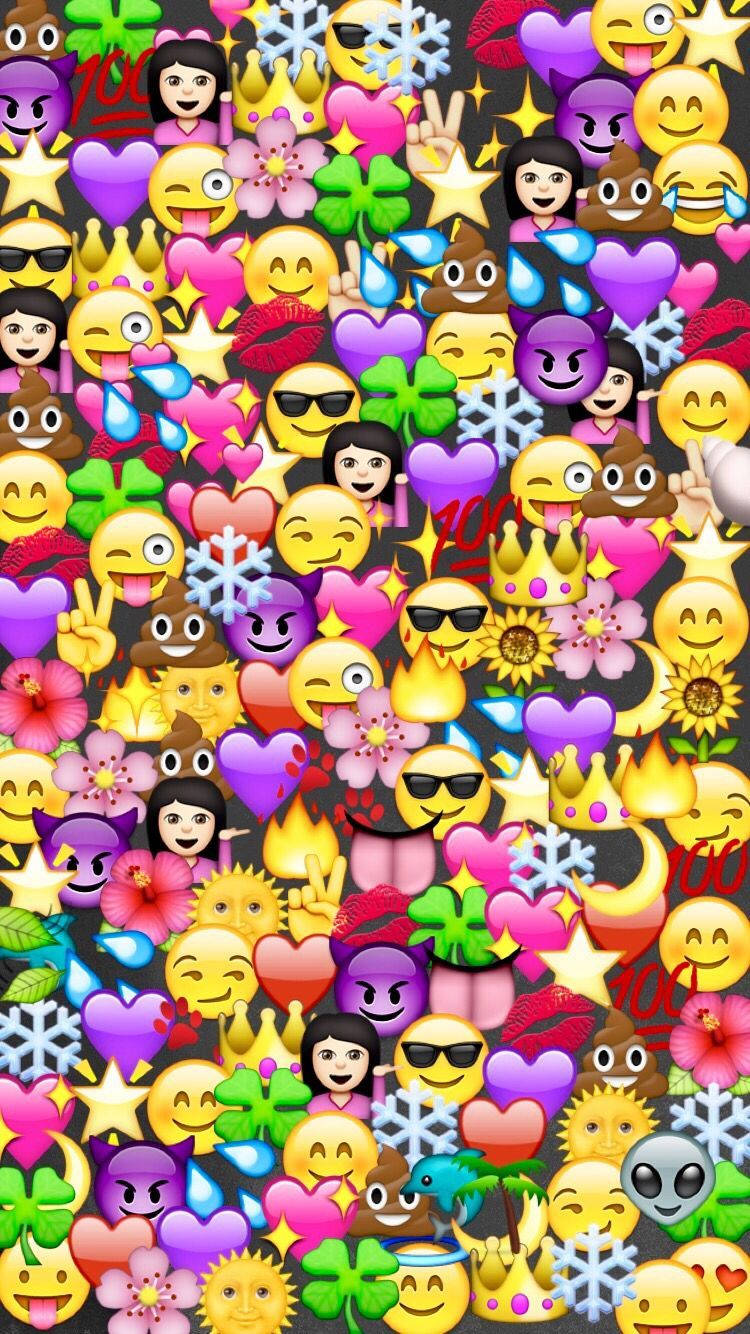 750X1334 Emoji Wallpaper and Background