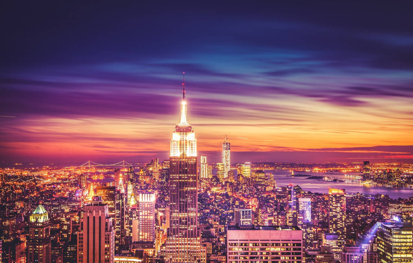 1332X850 Empire State Building Wallpaper and Background