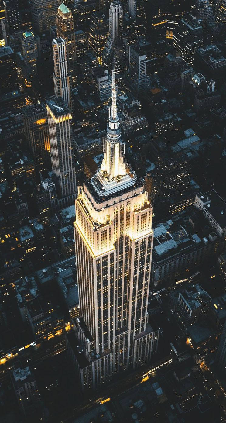 744X1392 Empire State Building Wallpaper and Background