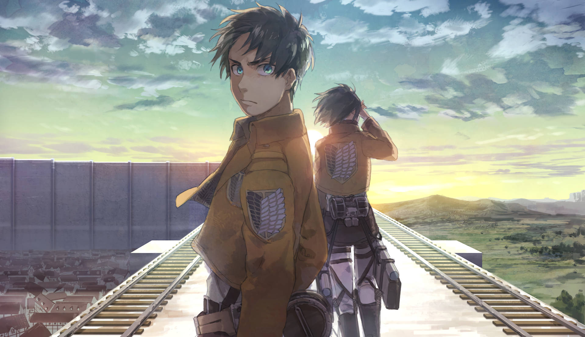 Eren Yeager 1919X1105 Wallpaper and Background Image