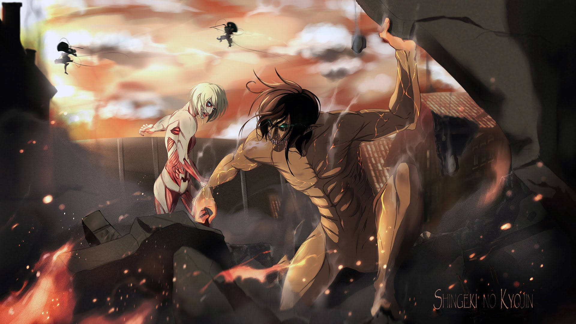 Eren Yeager 1920X1080 Wallpaper and Background Image