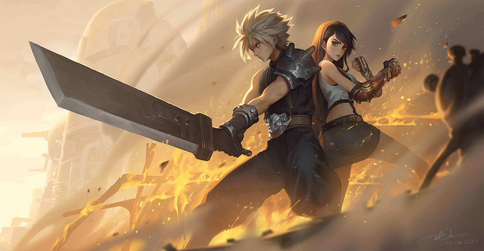 3840X1992 Ff7 Wallpaper and Background