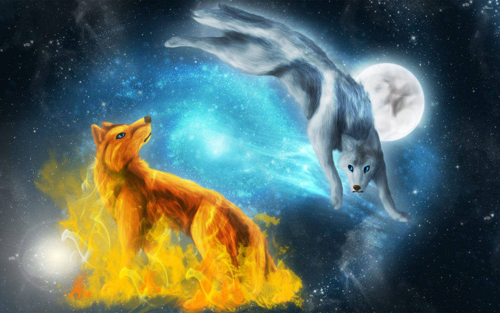 1024X640 Fire And Ice Wallpaper and Background