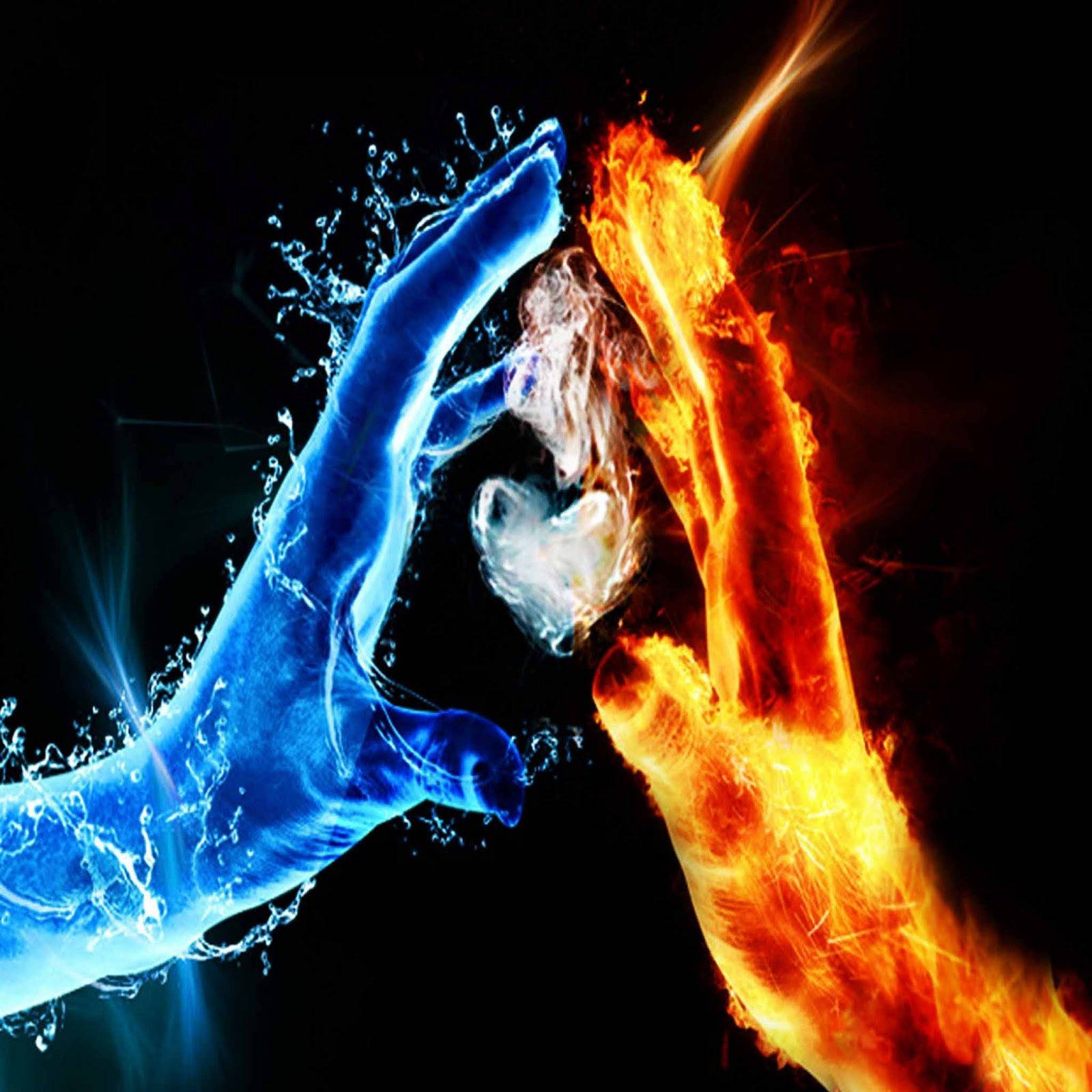1600X1600 Fire And Ice Wallpaper and Background