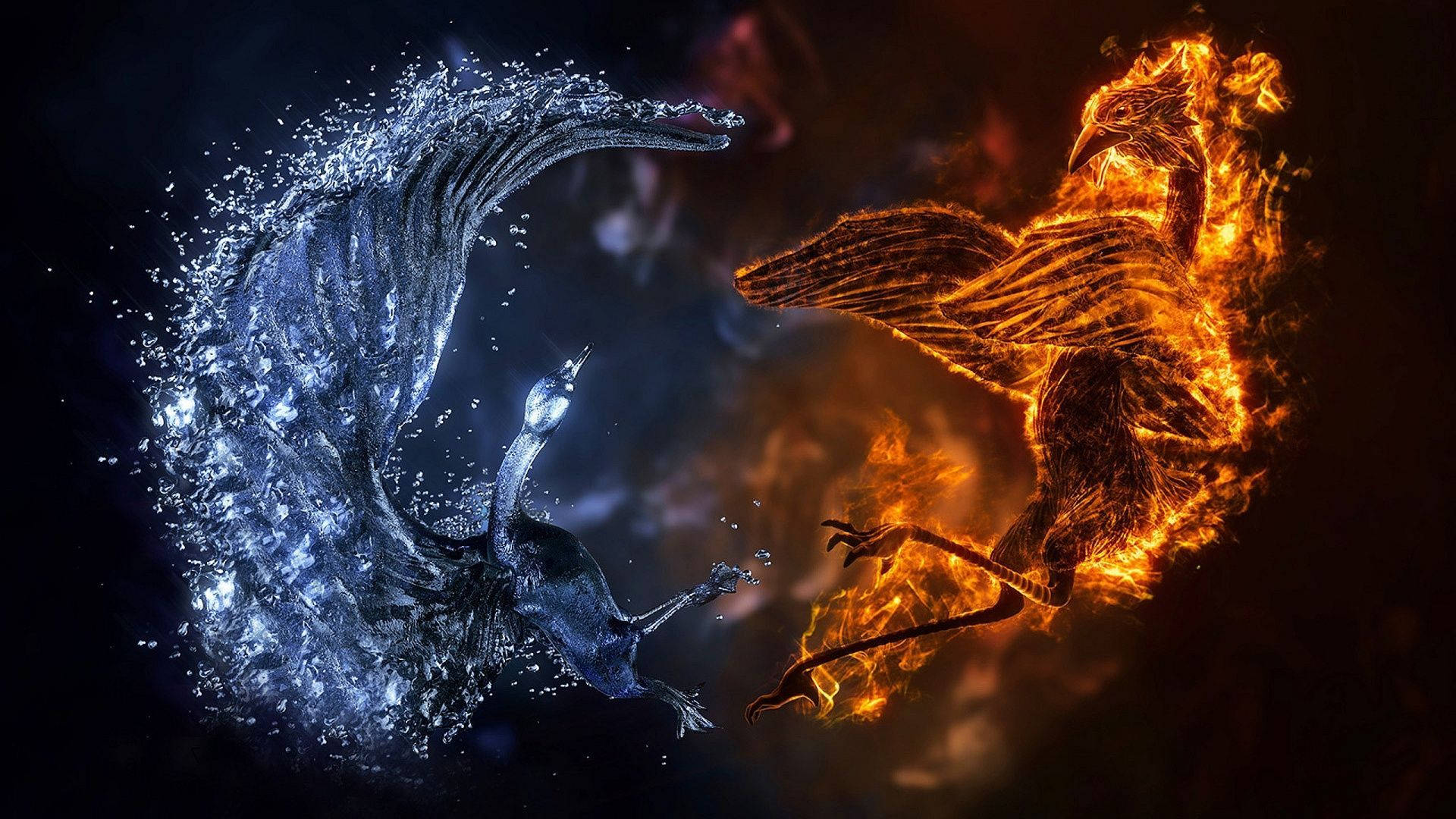 1920X1080 Fire And Ice Wallpaper and Background