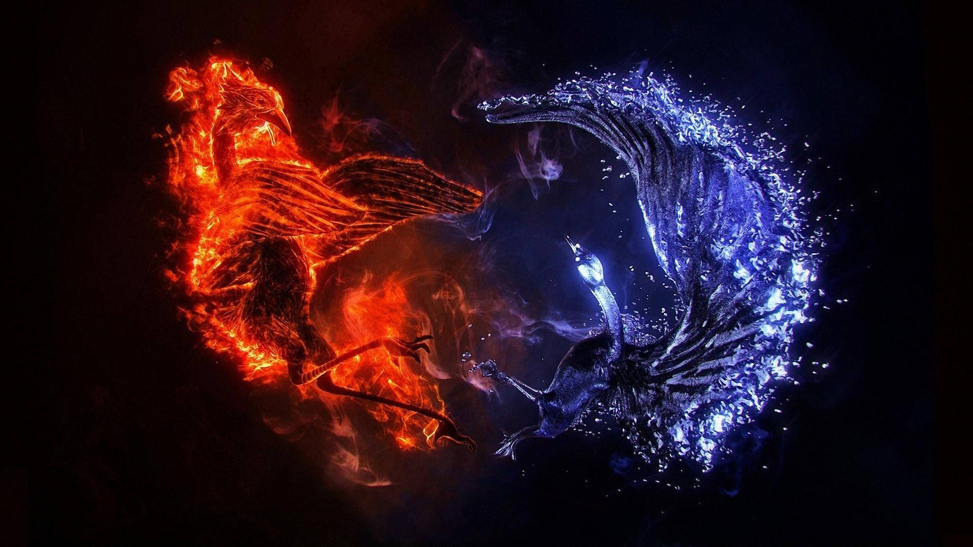 1920X1080 Fire And Ice Wallpaper and Background
