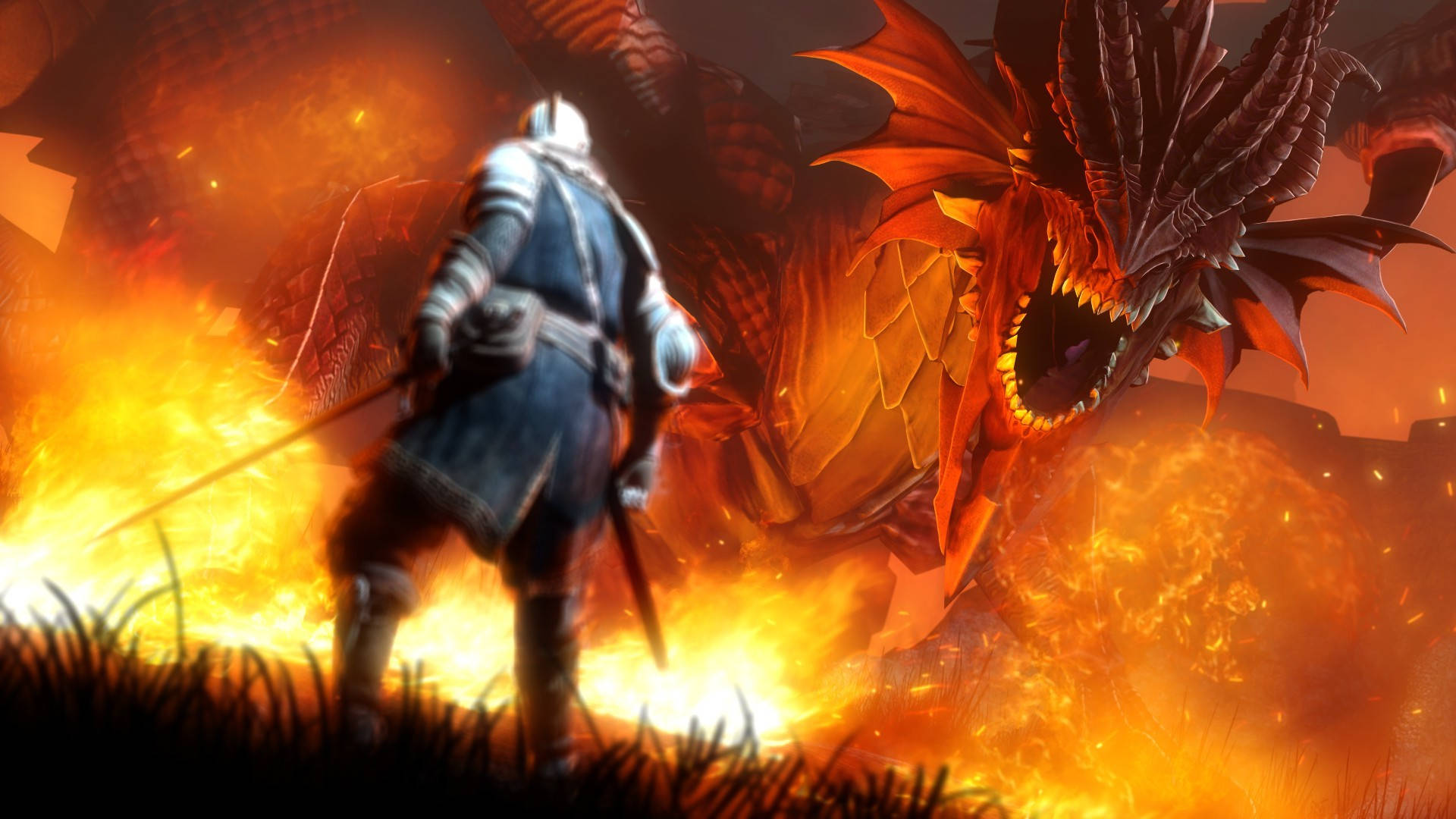 1920X1080 Fire Dragon Wallpaper and Background