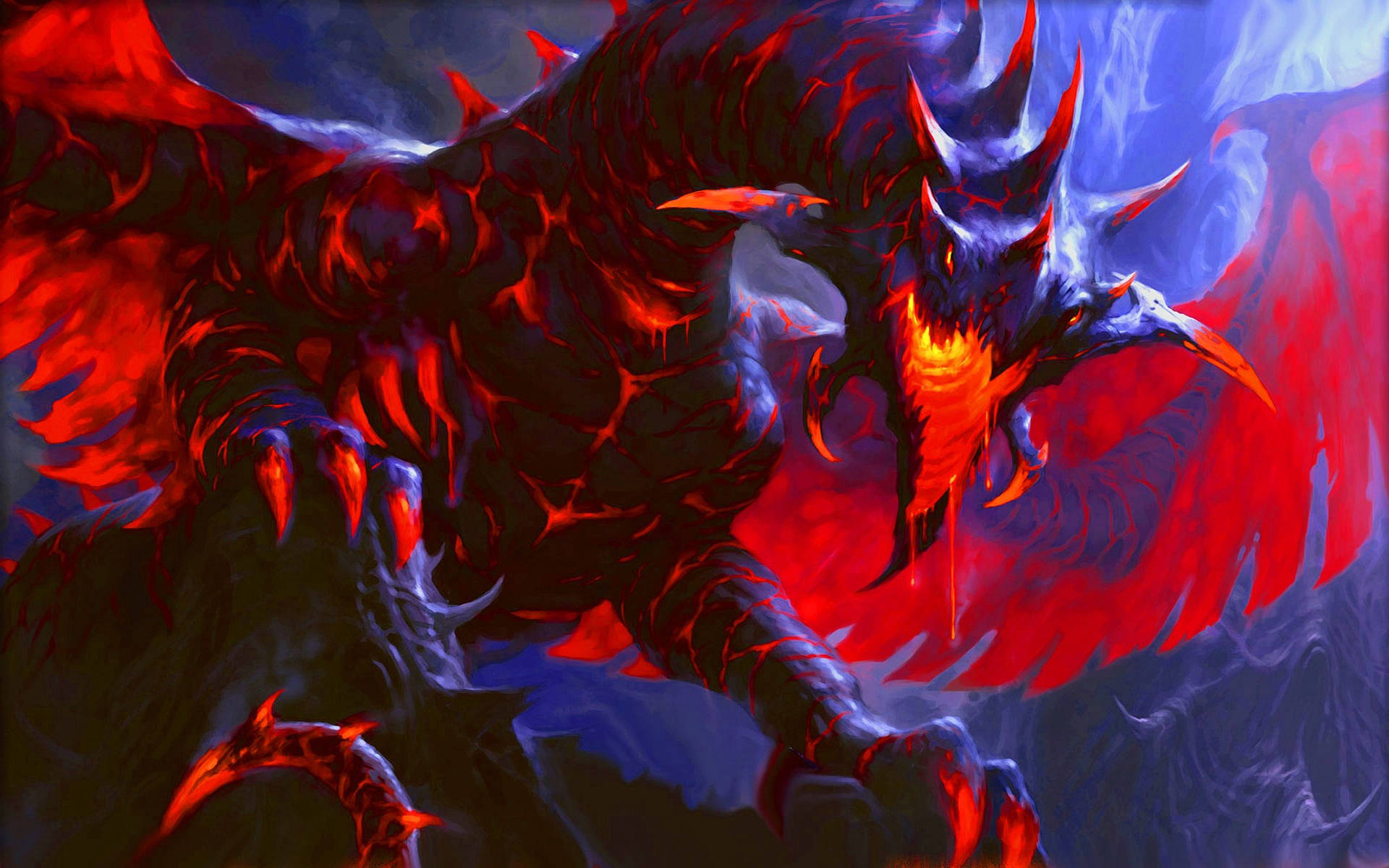 2560X1600 Fire Dragon Wallpaper and Background