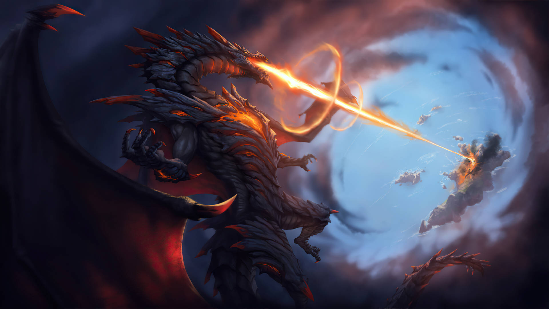 3840X2160 Fire Dragon Wallpaper and Background