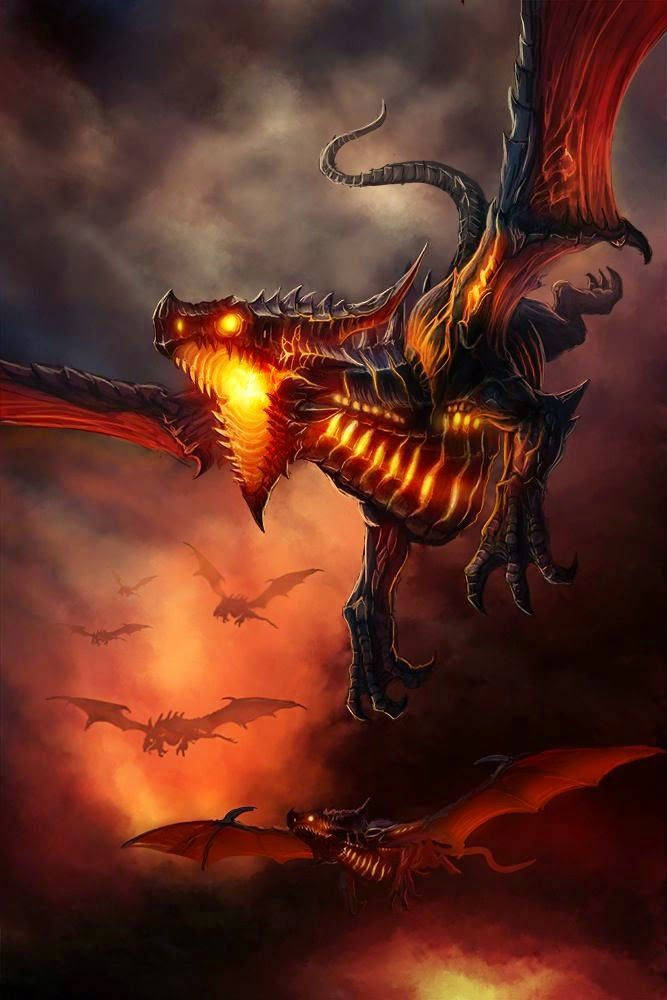 667X1000 Fire Dragon Wallpaper and Background
