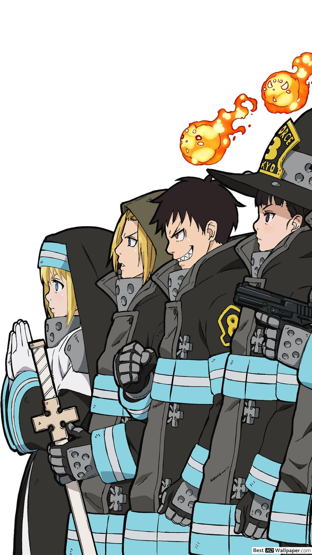 1440X2560 Fire Force Wallpaper and Background