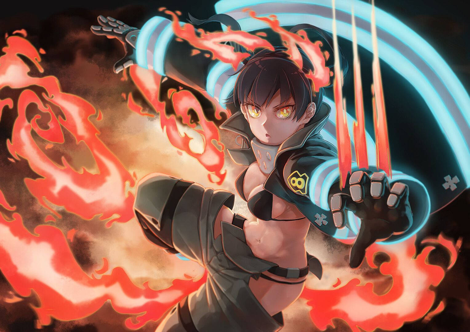 1527X1080 Fire Force Wallpaper and Background