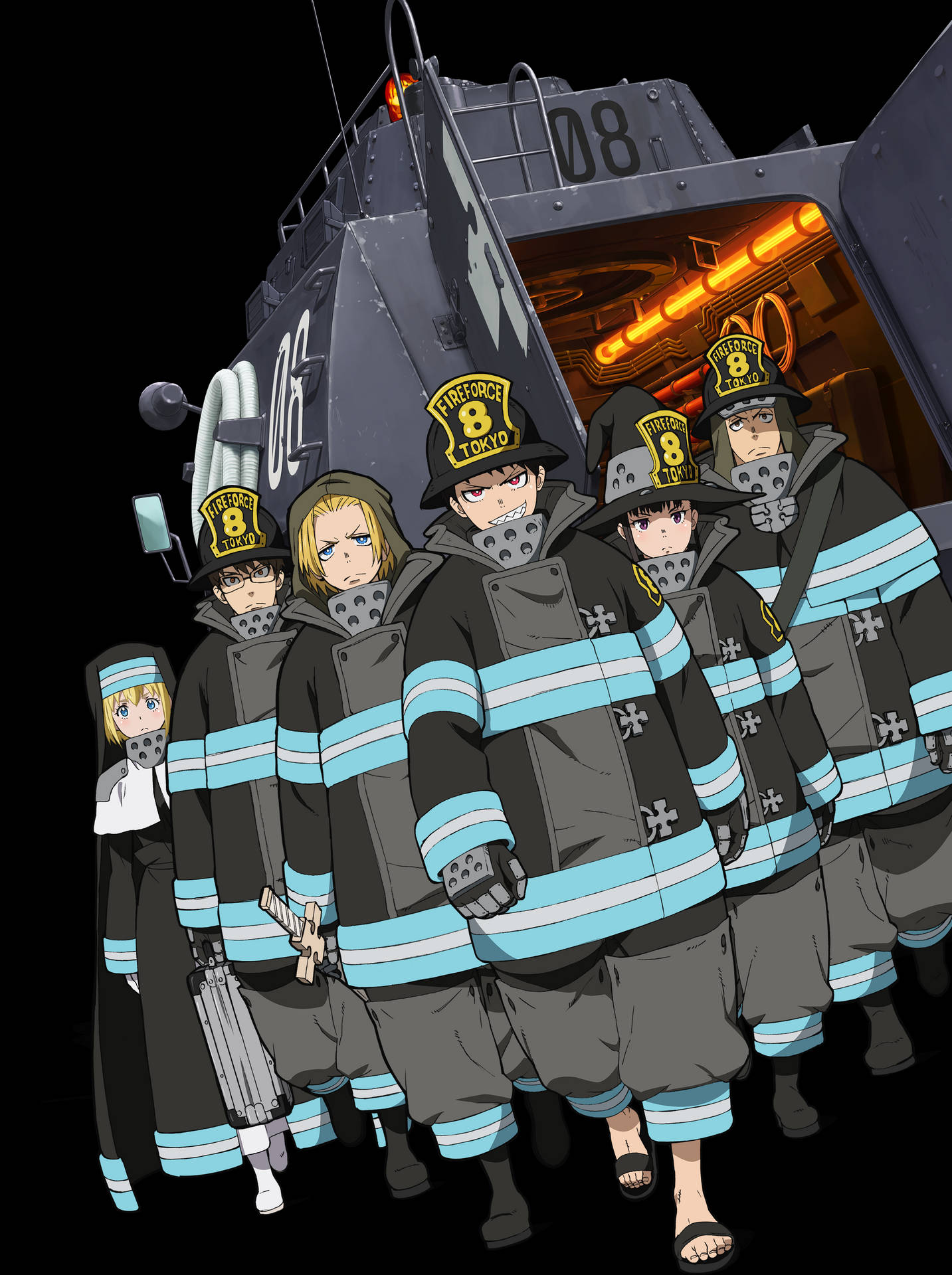 2400X3216 Fire Force Wallpaper and Background