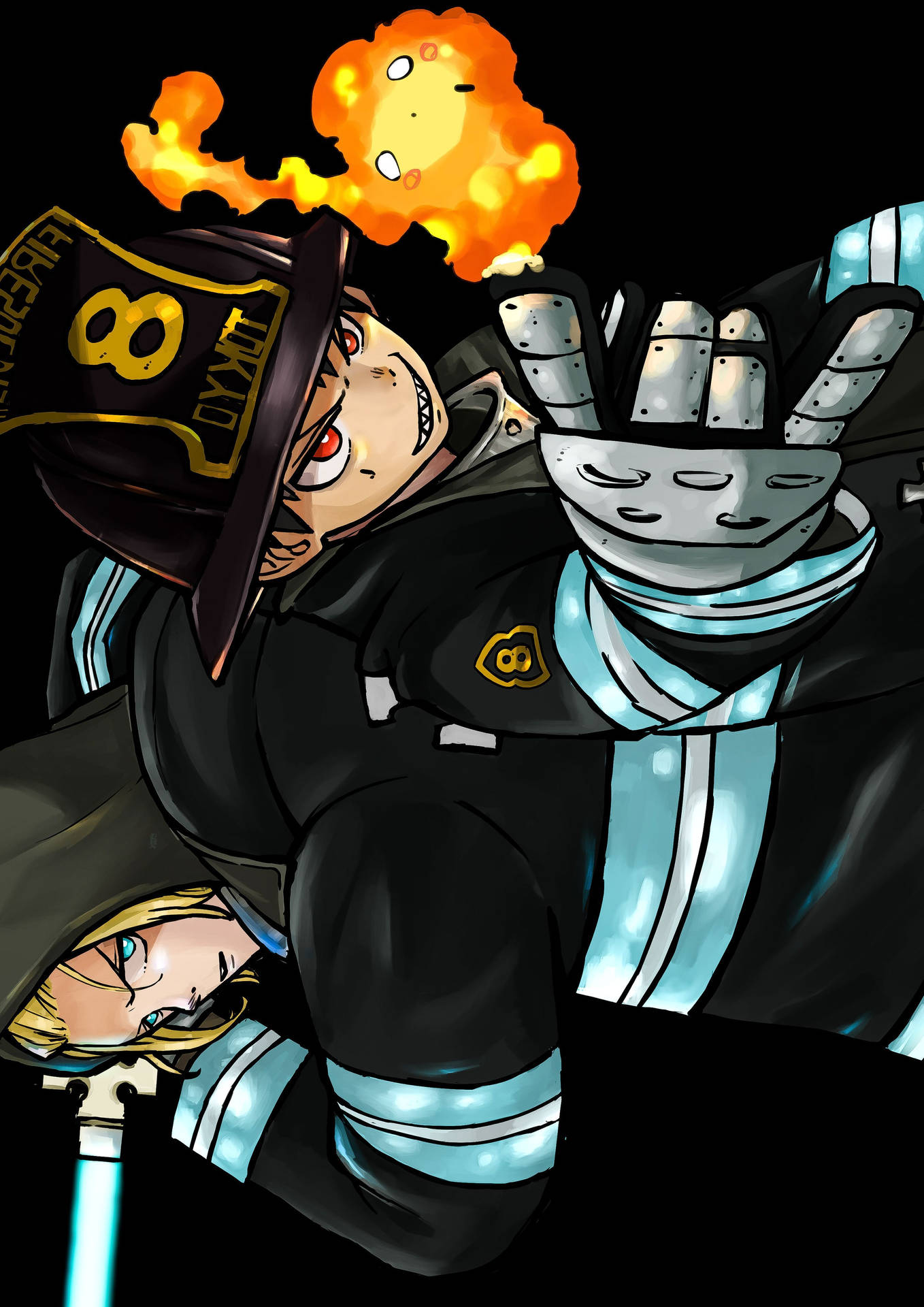 2894X4093 Fire Force Wallpaper and Background