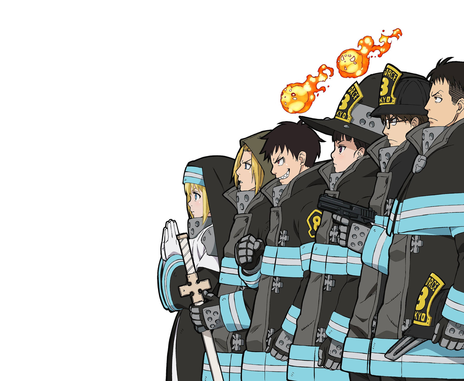 Fire Force 3320X2728 Wallpaper and Background Image