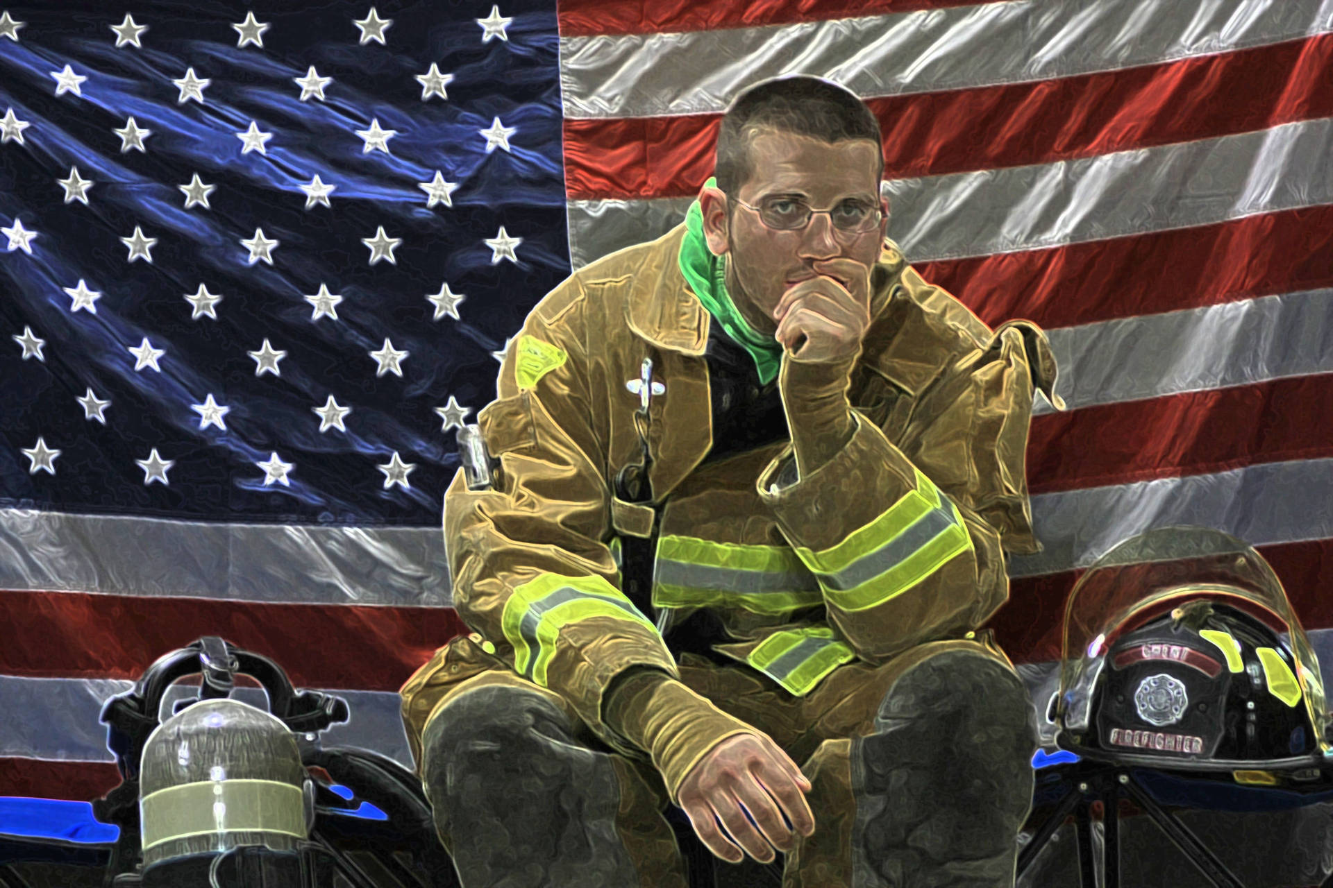 4272X2848 Firefighter Wallpaper and Background