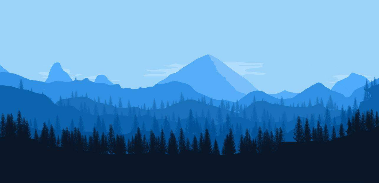 1284X622 Firewatch Wallpaper and Background