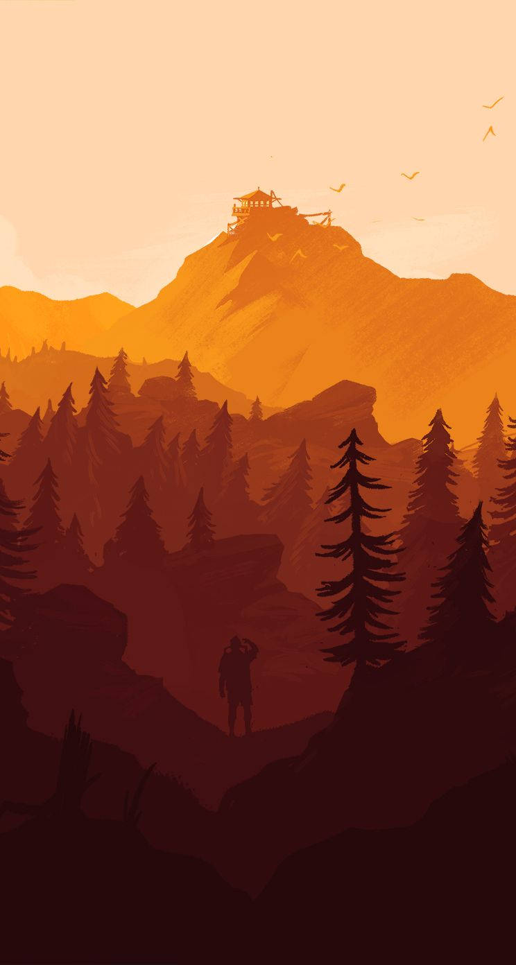 744X1392 Firewatch Wallpaper and Background