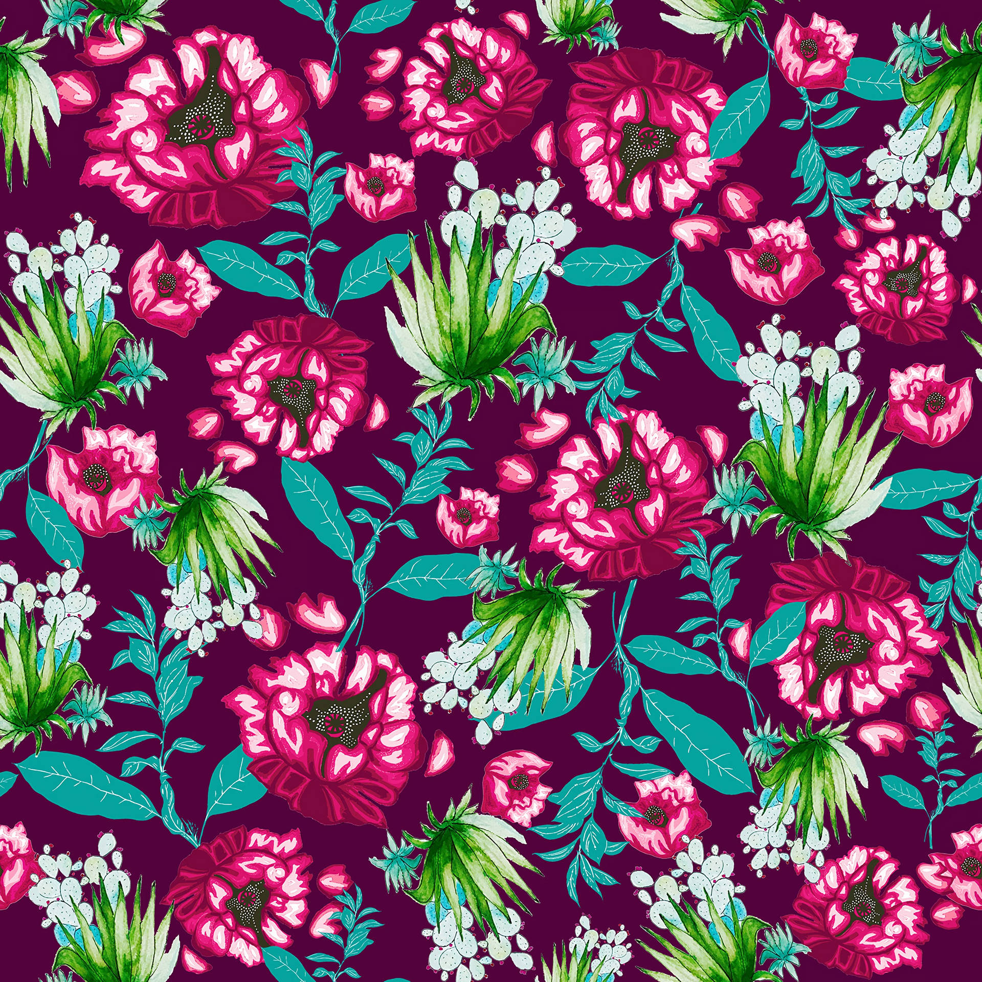 2800X2800 Floral Wallpaper and Background