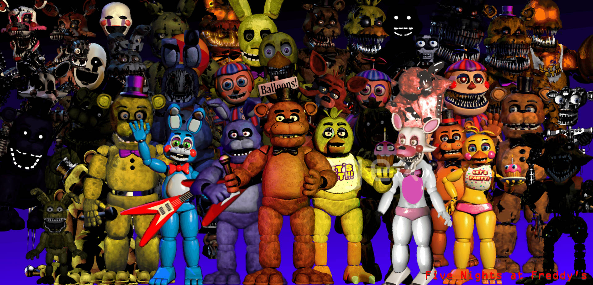 5000X2406 Fnaf Wallpaper and Background