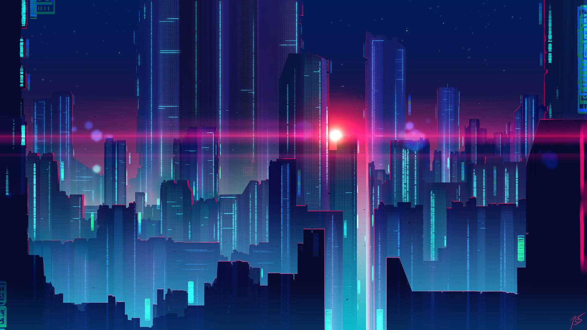 Futuristic City 2560X1440 Wallpaper and Background Image