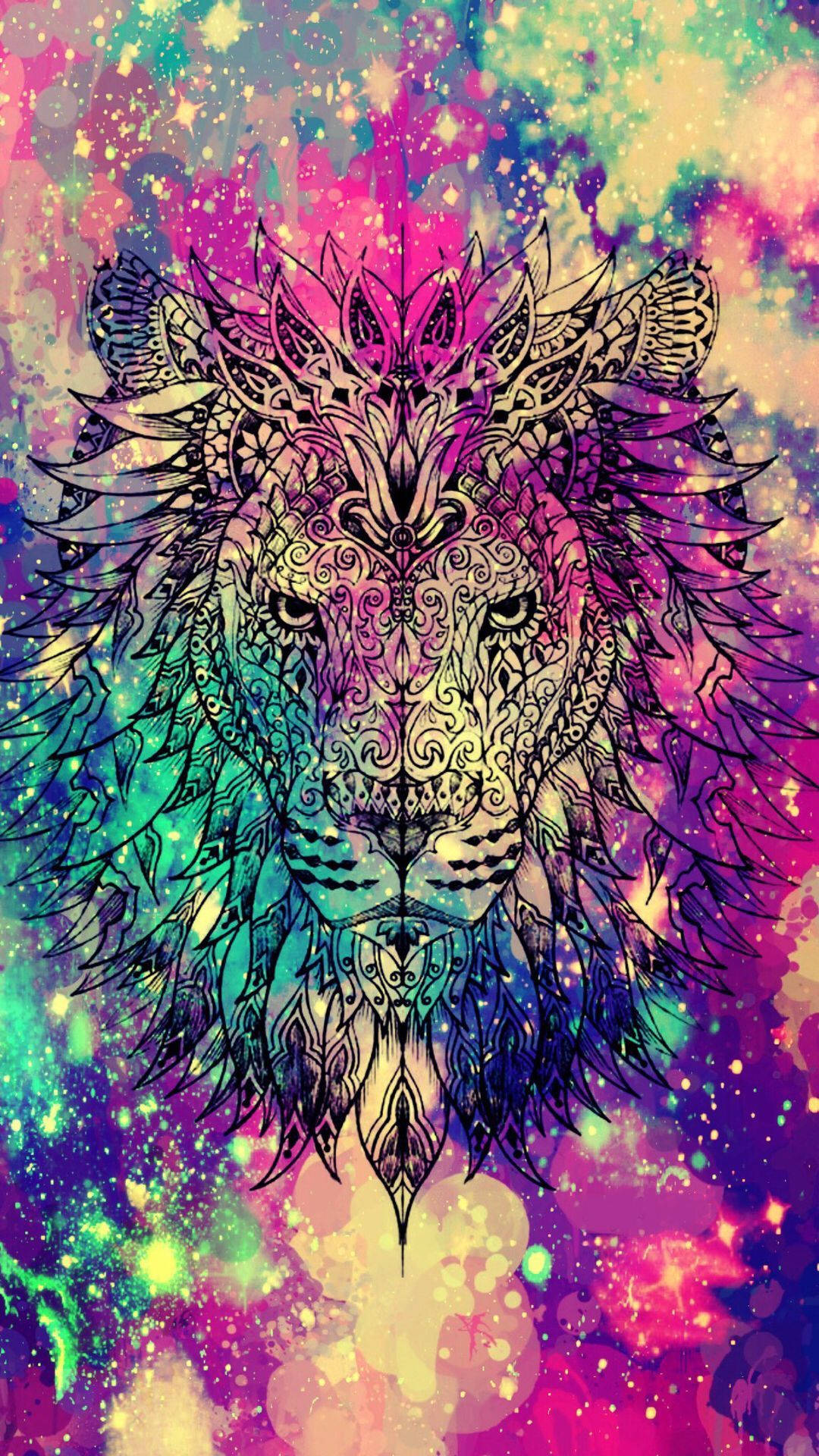 1080X1920 Galaxy Lion Wallpaper and Background