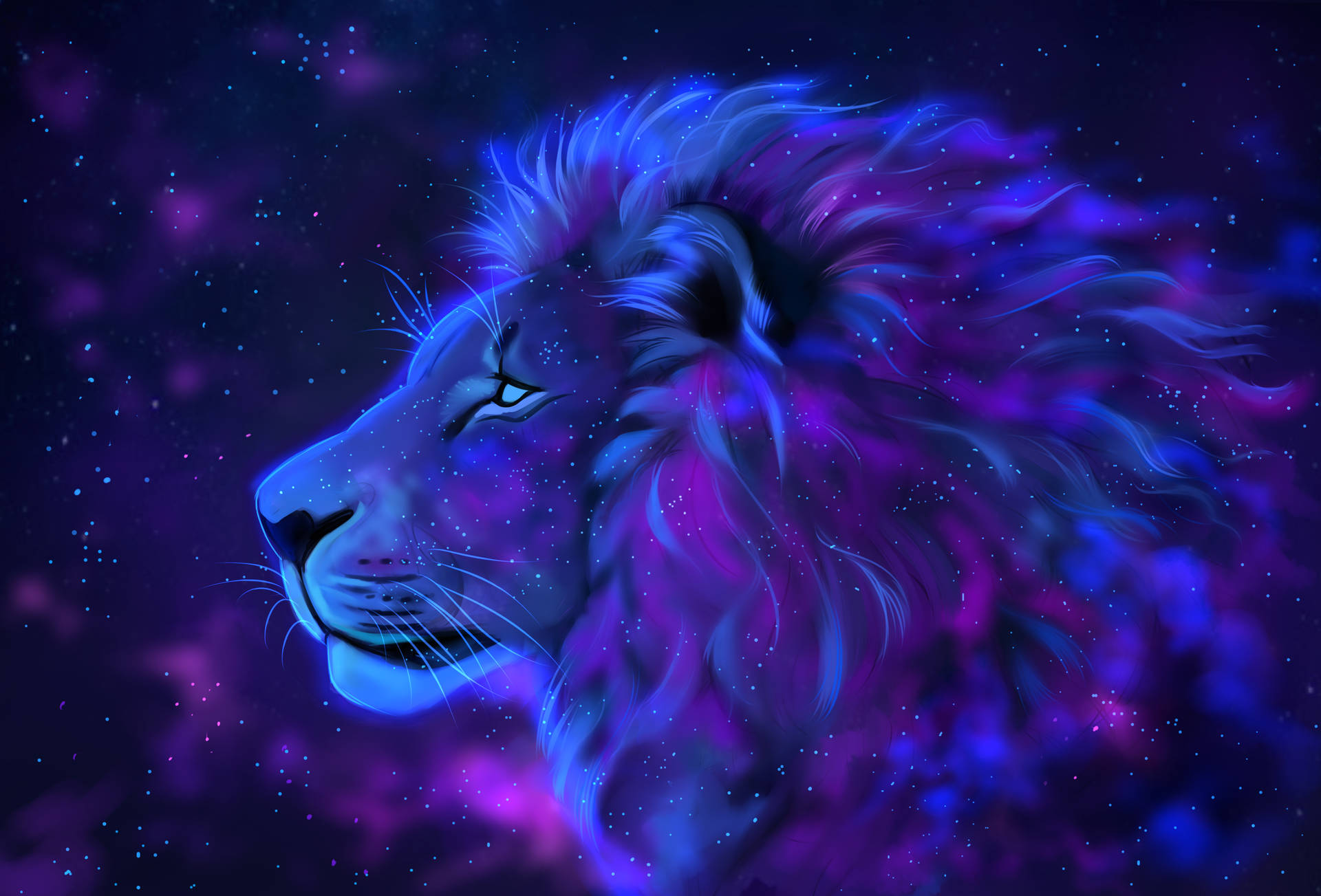 2800X1900 Galaxy Lion Wallpaper and Background
