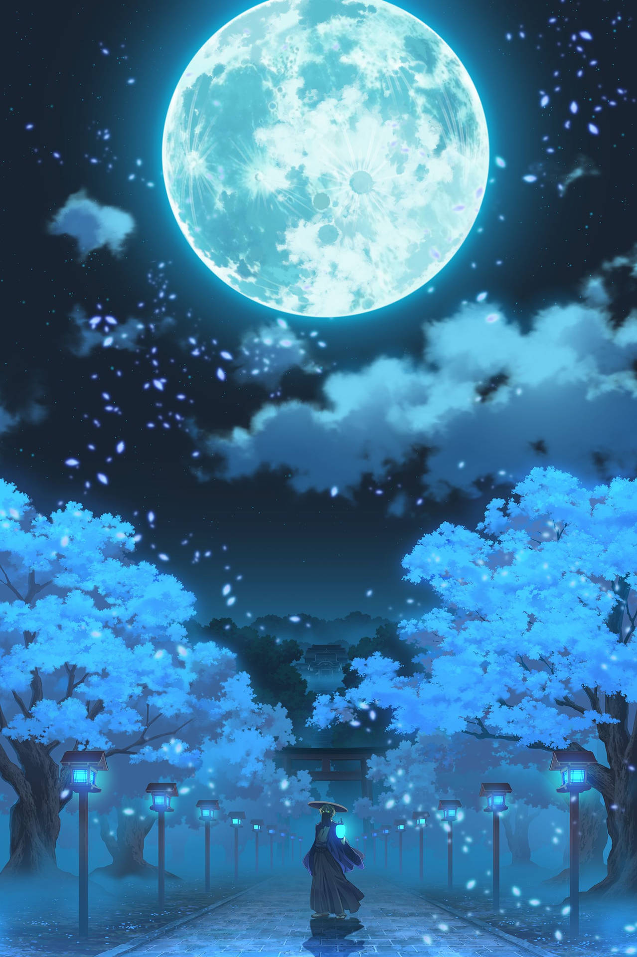 1771X2660 Galaxy Moon Wallpaper and Background