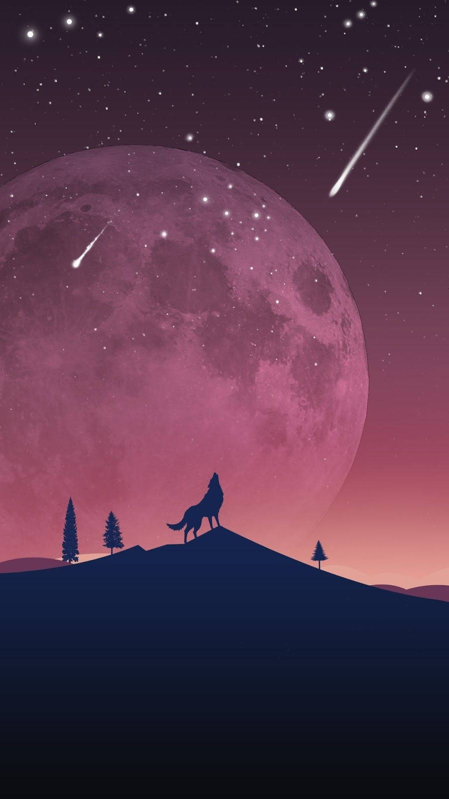 900X1600 Galaxy Wolf Wallpaper and Background
