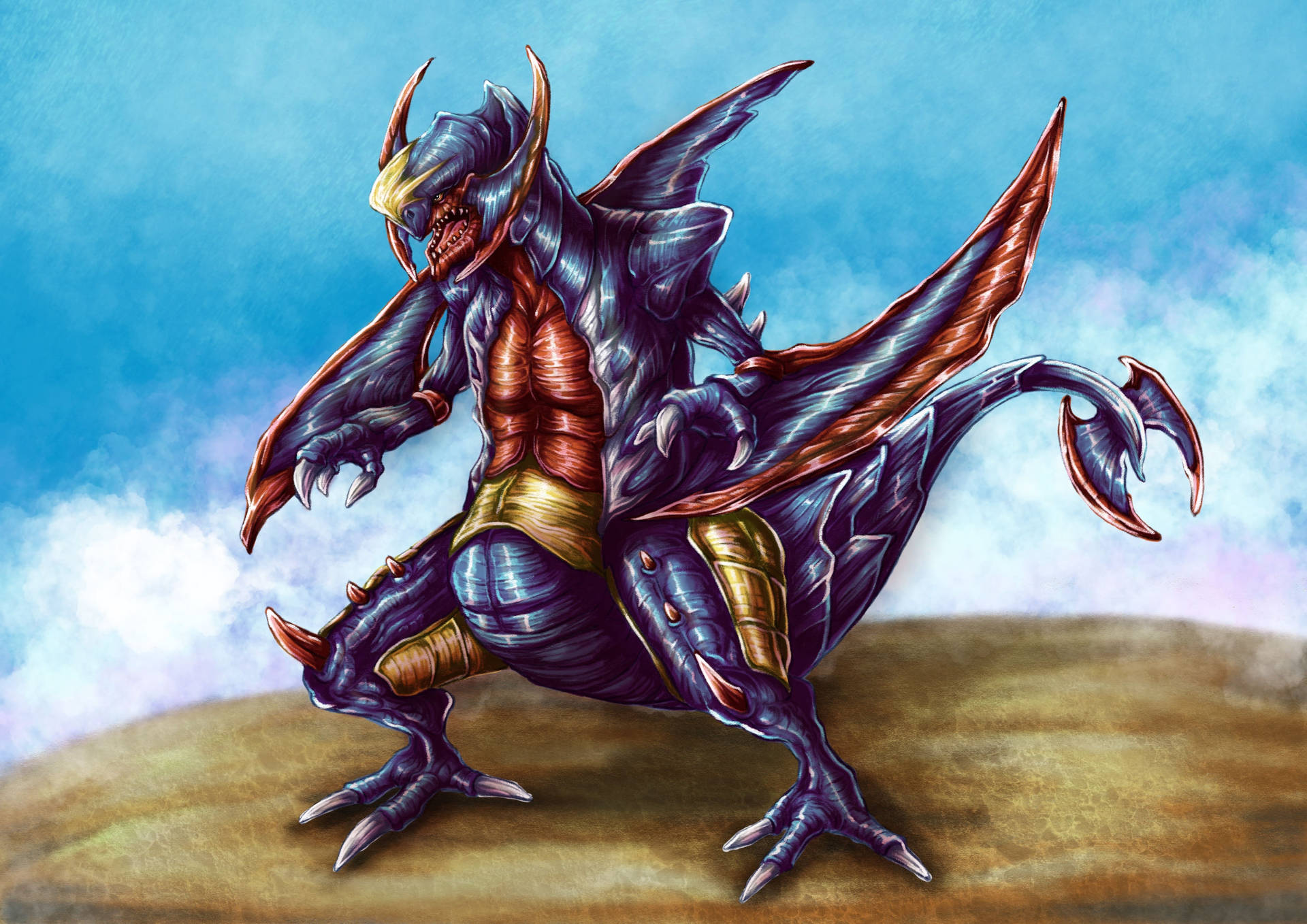 Garchomp 4961X3508 Wallpaper and Background Image